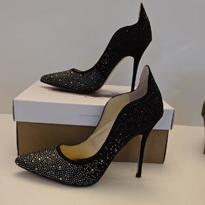 Jessica Simpson Glittering Black 4 Inch Heels. Size 6 1/2